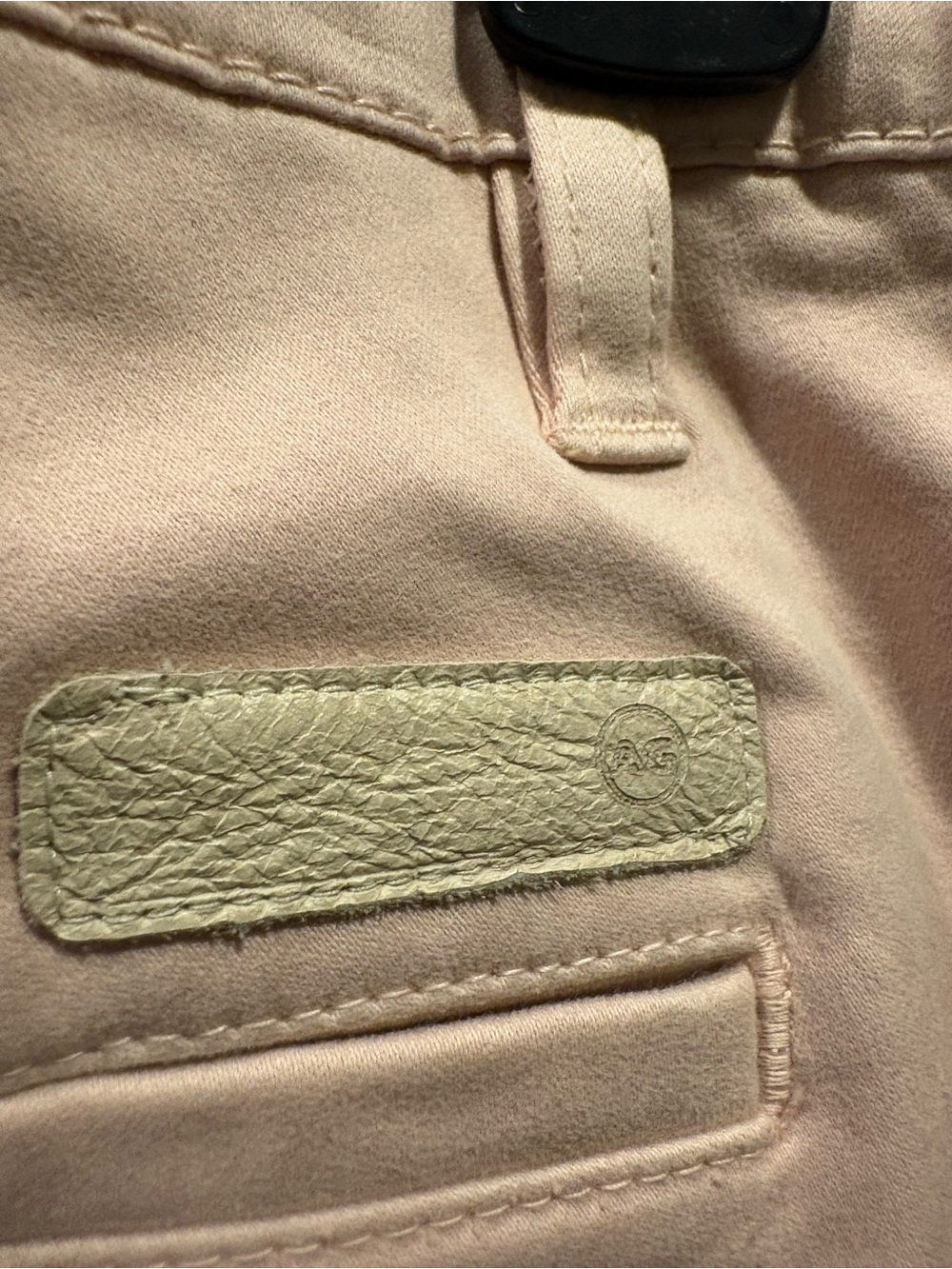 AG Adriano Goldschmied Longline Bermuda Shorts in Light Pink - Picture 5 of 6
